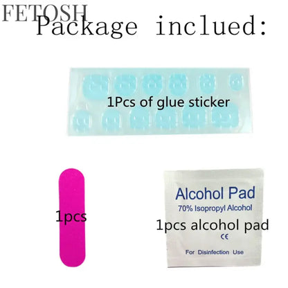 24 Pcs Navy Blue Acrylic Press On Nails With Glue Sticker Short Square Fake Nail For Design DIY Full Cover Finger Manicure Tool