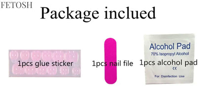 24 Pcs Navy Blue Acrylic Press On Nails With Glue Sticker Short Square Fake Nail For Design DIY Full Cover Finger Manicure Tool