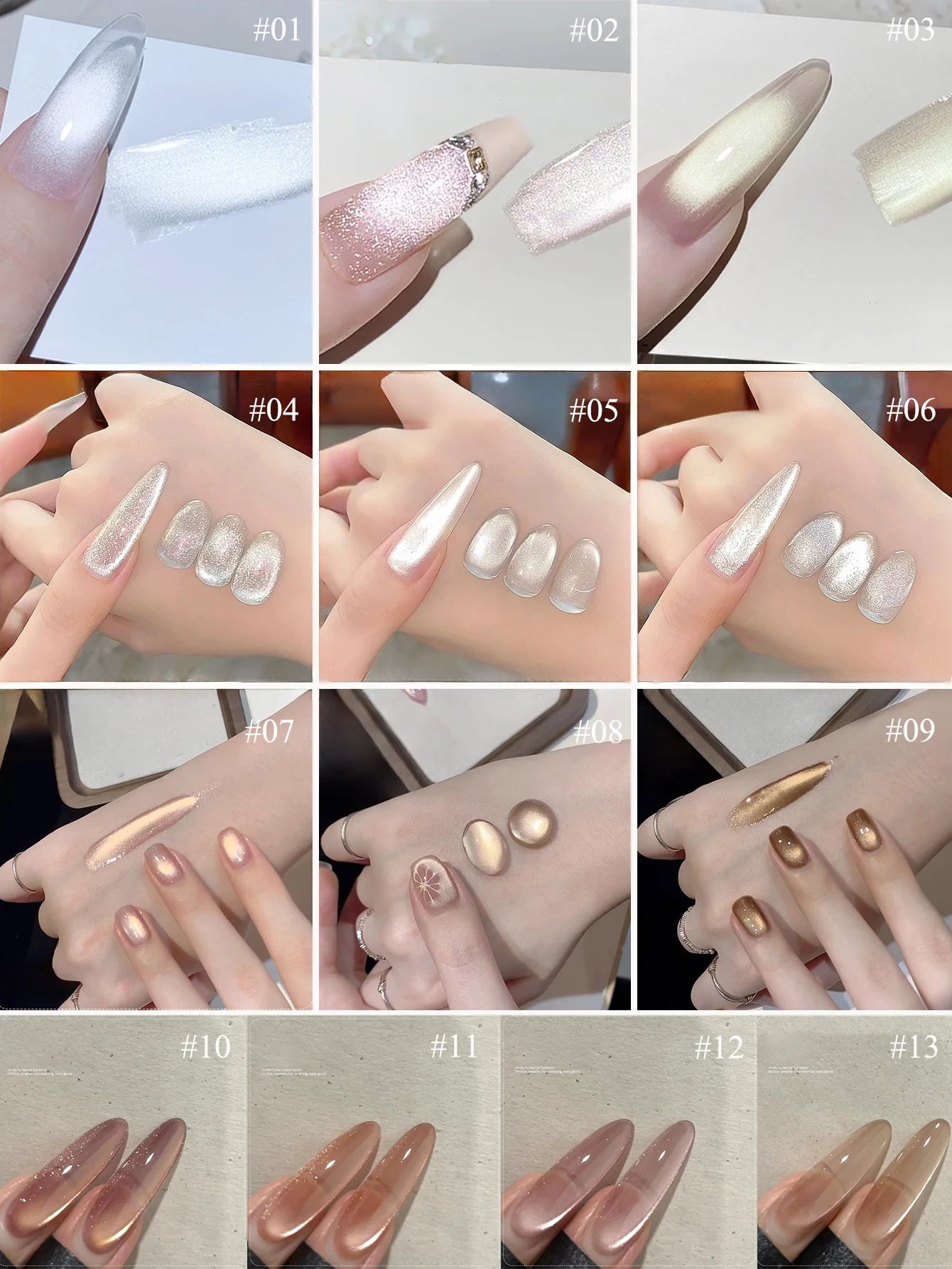 Sparkling White Gel Nail Polish Set
