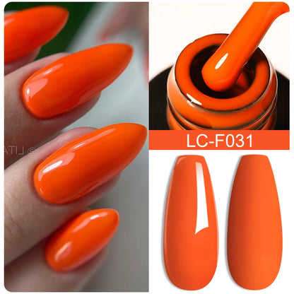 LILYCUTE Glitter Sequins UV Gel Nail Polish Shiny Spring Summer Color Semi Permanant Soak Off All For Manicure Nail Art Varnish