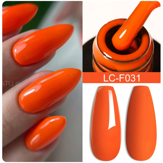 LILYCUTE Glitter Sequins UV Gel Nail Polish Shiny Spring Summer Color Semi Permanant Soak Off All For Manicure Nail Art Varnish