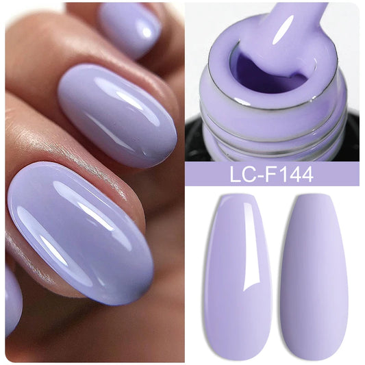 LILYCUTE Glitter Sequins UV Gel Nail Polish Shiny Spring Summer Color Semi Permanant Soak Off All For Manicure Nail Art Varnish