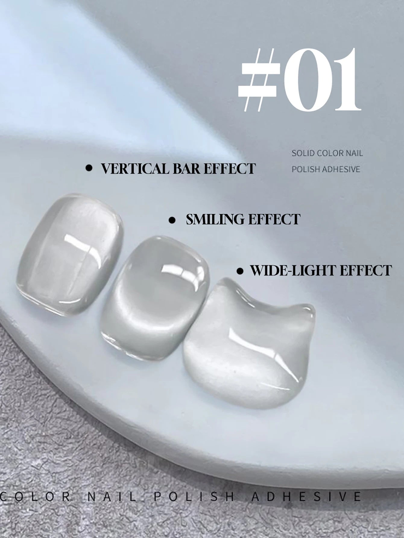 Japanese Style Sparkling White Gel Nail Polish