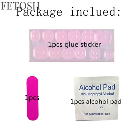 Artificial Press On Fake Nails Glossy Wine Red False Nail Long Square Reusable DIY Lady Fingernail Tip Manicure Tools