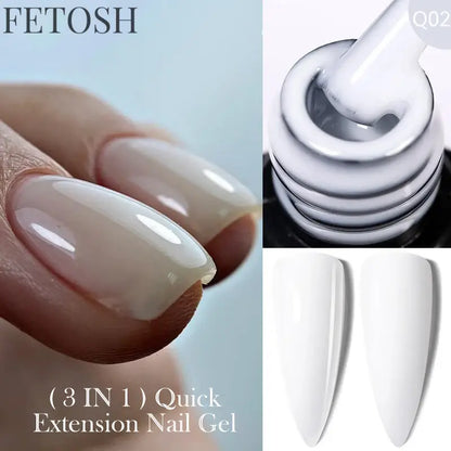 "15ML Nude White Quick Nail Gel Extension"