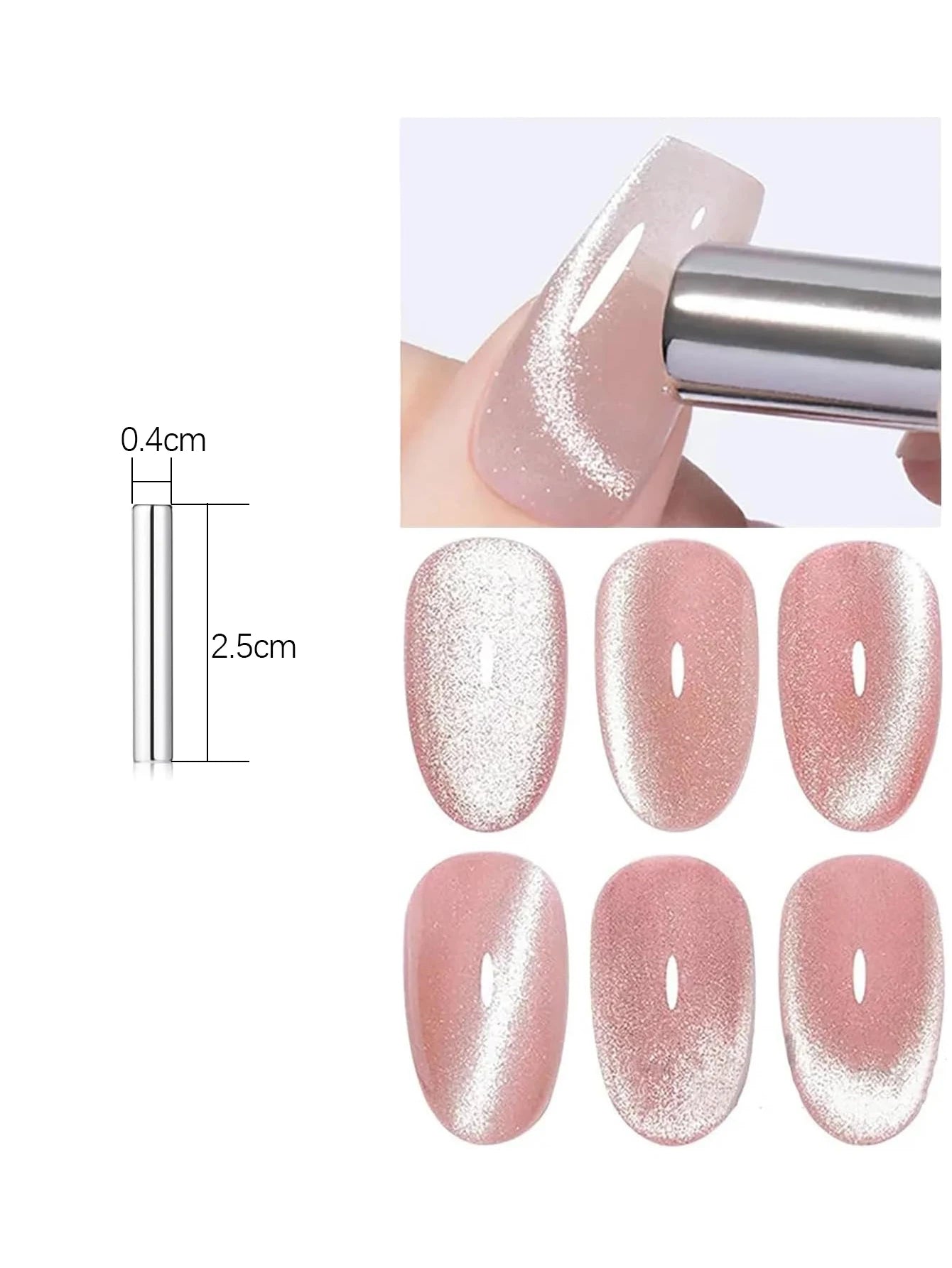 Sparkling White Japanese Gel Nail Polish Set