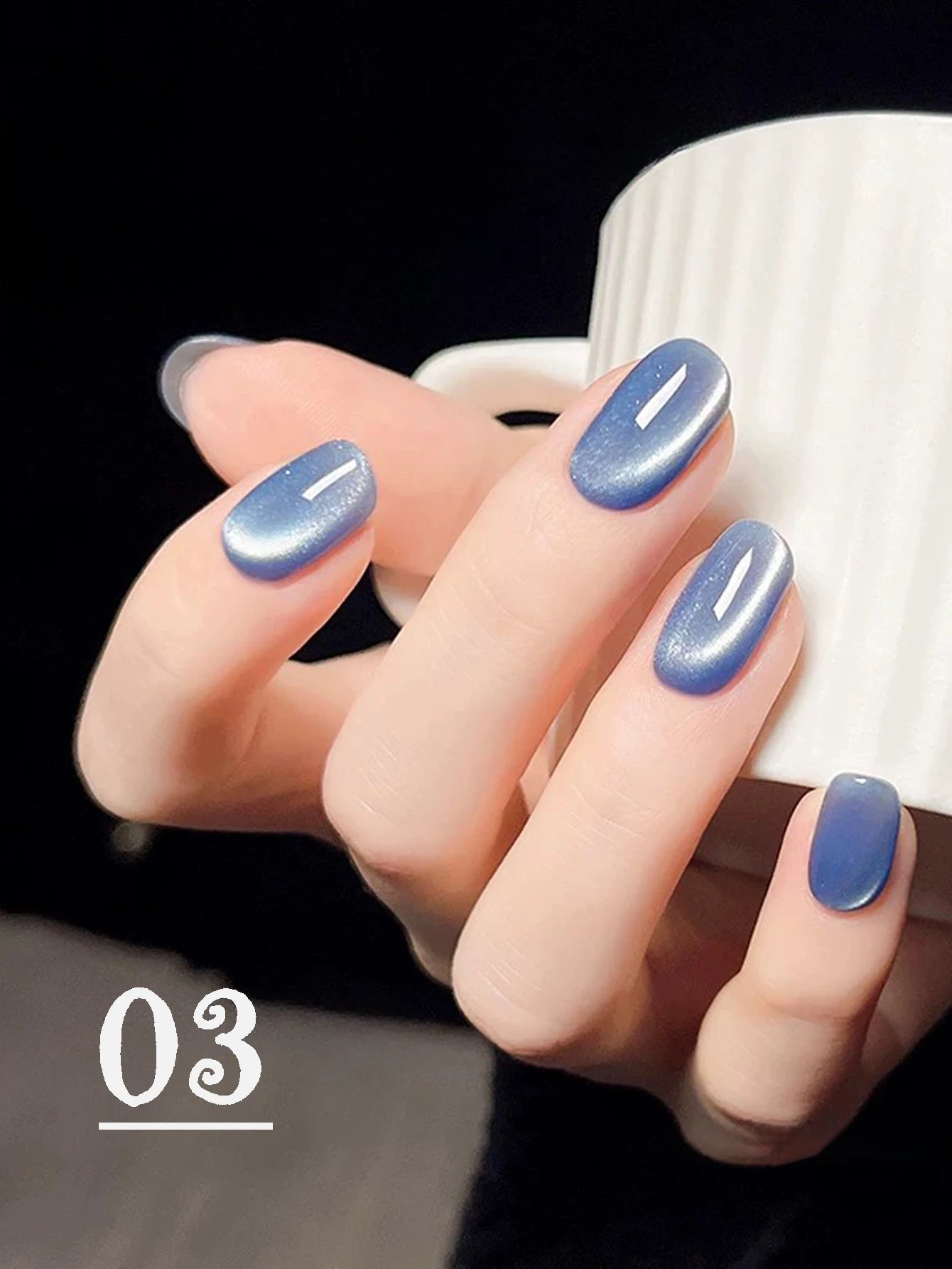 Japanese Style Sparkling White Gel Nail Polish Pack