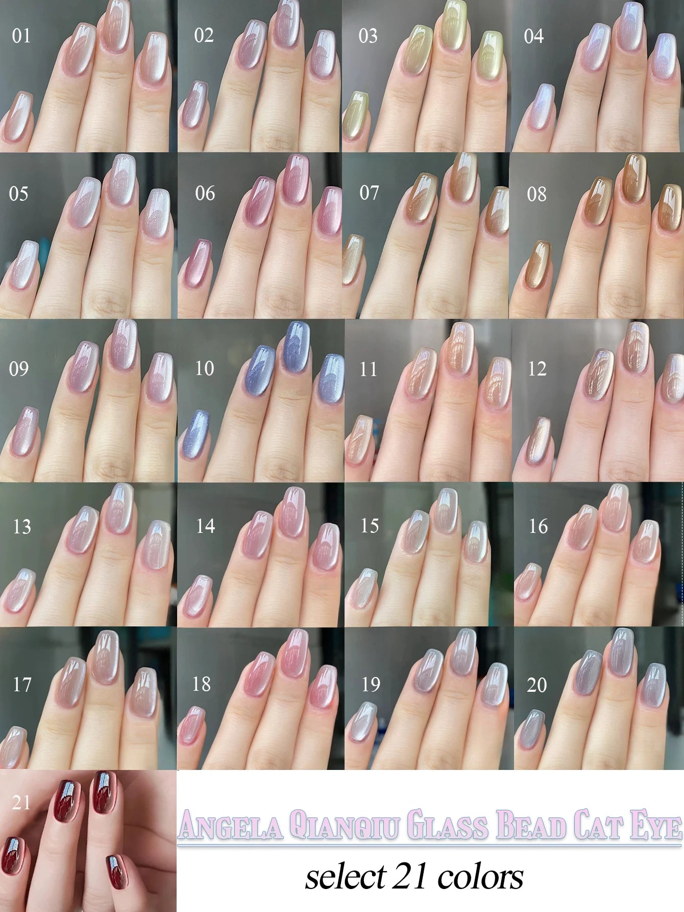 Japanese Style Sparkling White & Pink Gel Nail Polish