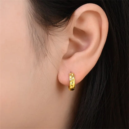 Women's 925 Sterling Silver Classic Gold Pearl Inlaid Earrings Elegant Suitable For Engagement Wedding Party Exquisite Jewelry
