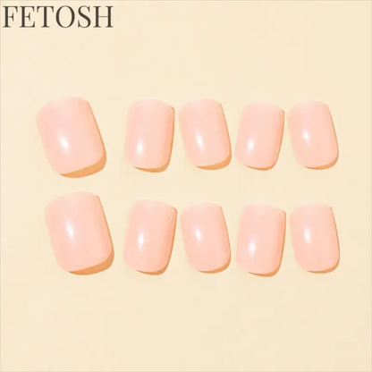 24Pcs/Set Women Girls Short French Milky Gray Trendy Versatile Full Coverage Wearable Fake Nail Press on Nail Art