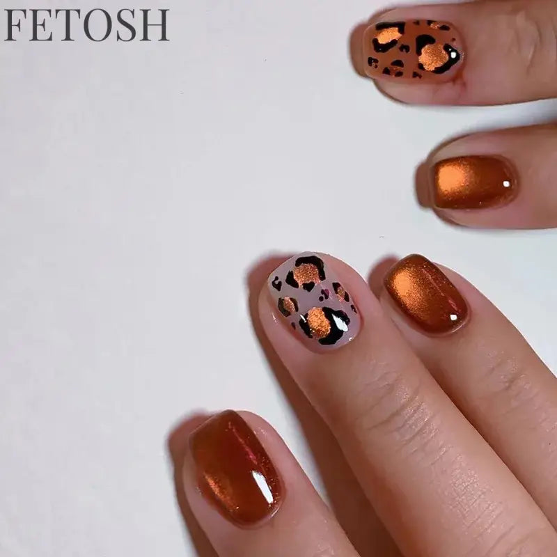 24Pcs Solid Color Wine Red Design Press on Nail Short Square False Nails Simple Detachable Finished Full Cover Nail Tips