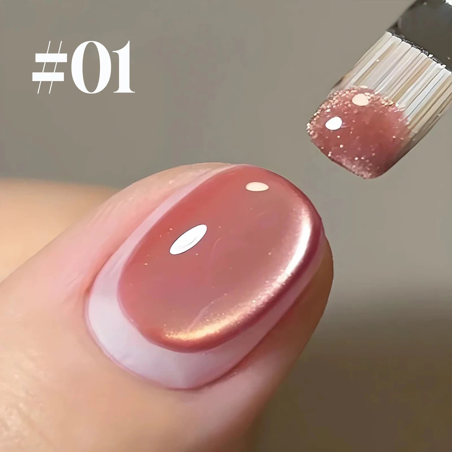 Japanese Sparkling White Gel Nail Polish - 21pcs