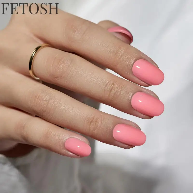 ARTAUG 24PCS Short Square Red Solid Full Cover Full Cover Fake Nail Set Cheap Nails Summer Nails Delicate Nails