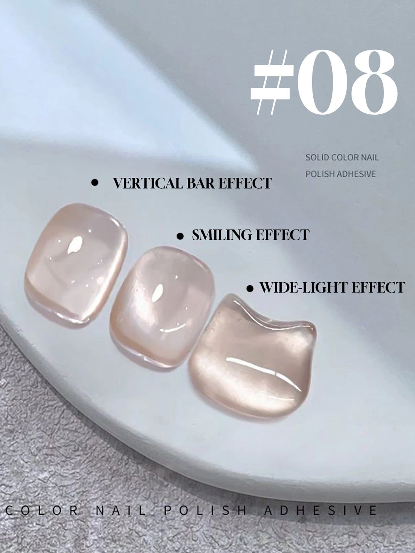 Japanese Sparkling White Gel Nail Polish - 21pcs