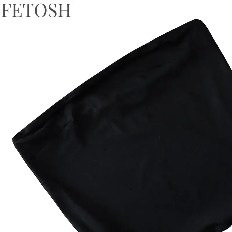 Y2k Tank Tops Asymmetrical Fringed Ruffle Top Streetwear Black Strapless Womans Summer Clothes Tank Top Women 2025