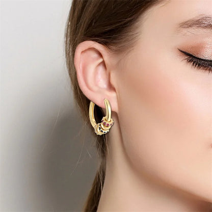 Women's 925 Sterling Silver Classic Gold Pearl Inlaid Earrings Elegant Suitable For Engagement Wedding Party Exquisite Jewelry