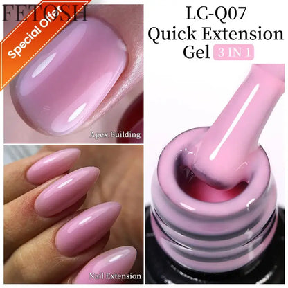 "15ML Nude White Quick Nail Gel Extension"