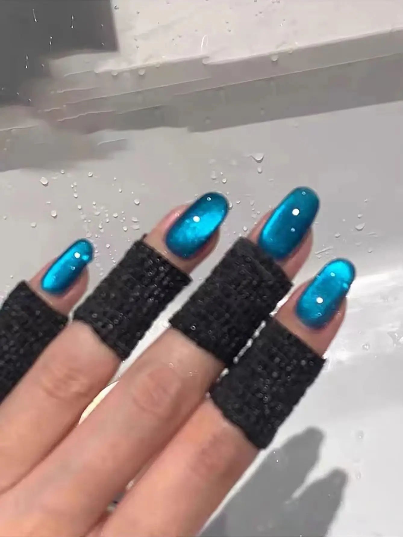 Japanese Style Sparkling White Gel Nail Polish