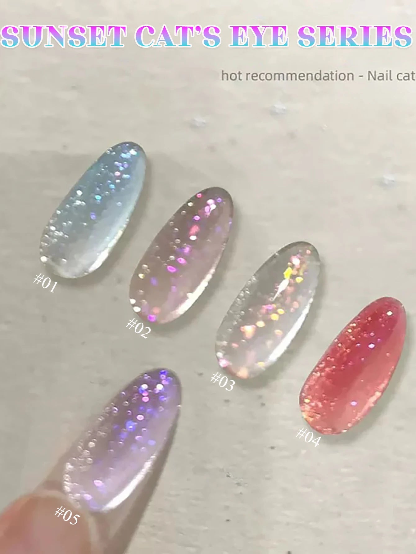 Sparkling White Gel Nail Polish Set