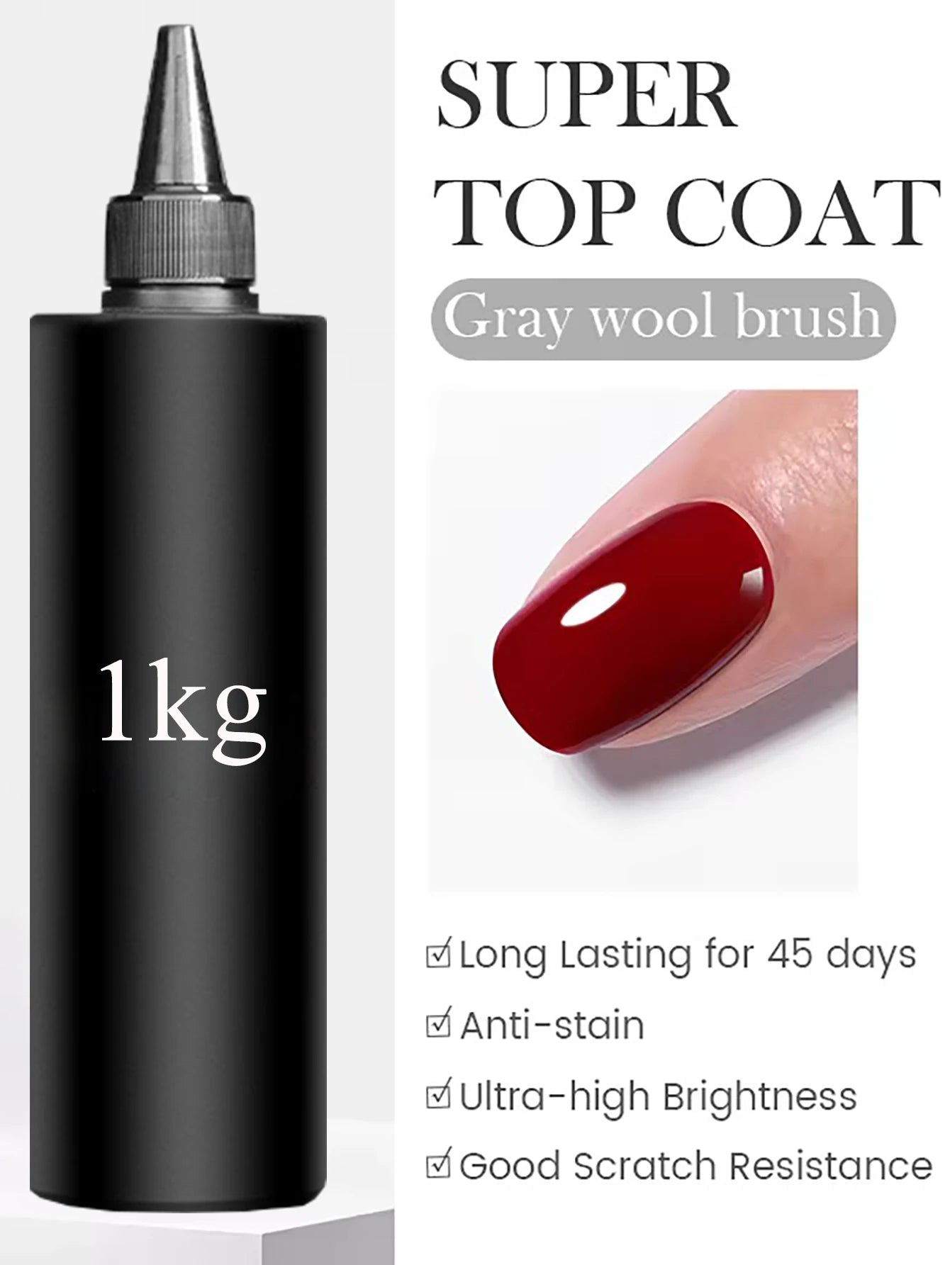 Japanese Style Sparkling White Gel Nail Polish Pack