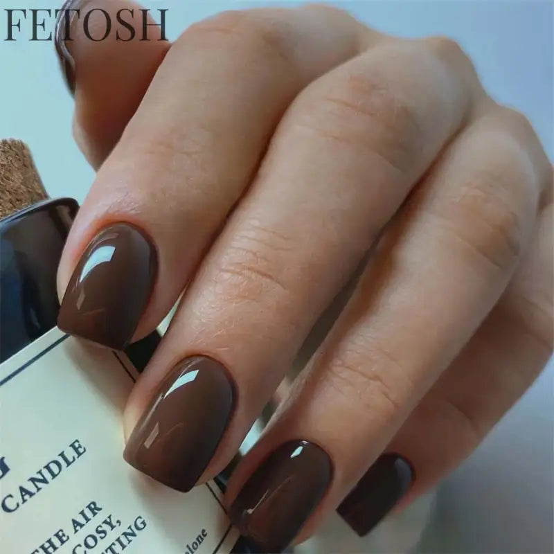 24Pcs/Set French Short Dark Green Press on Nail Art Full Coverage Removable Wearing False Nails Tips Adhesive Acrylic