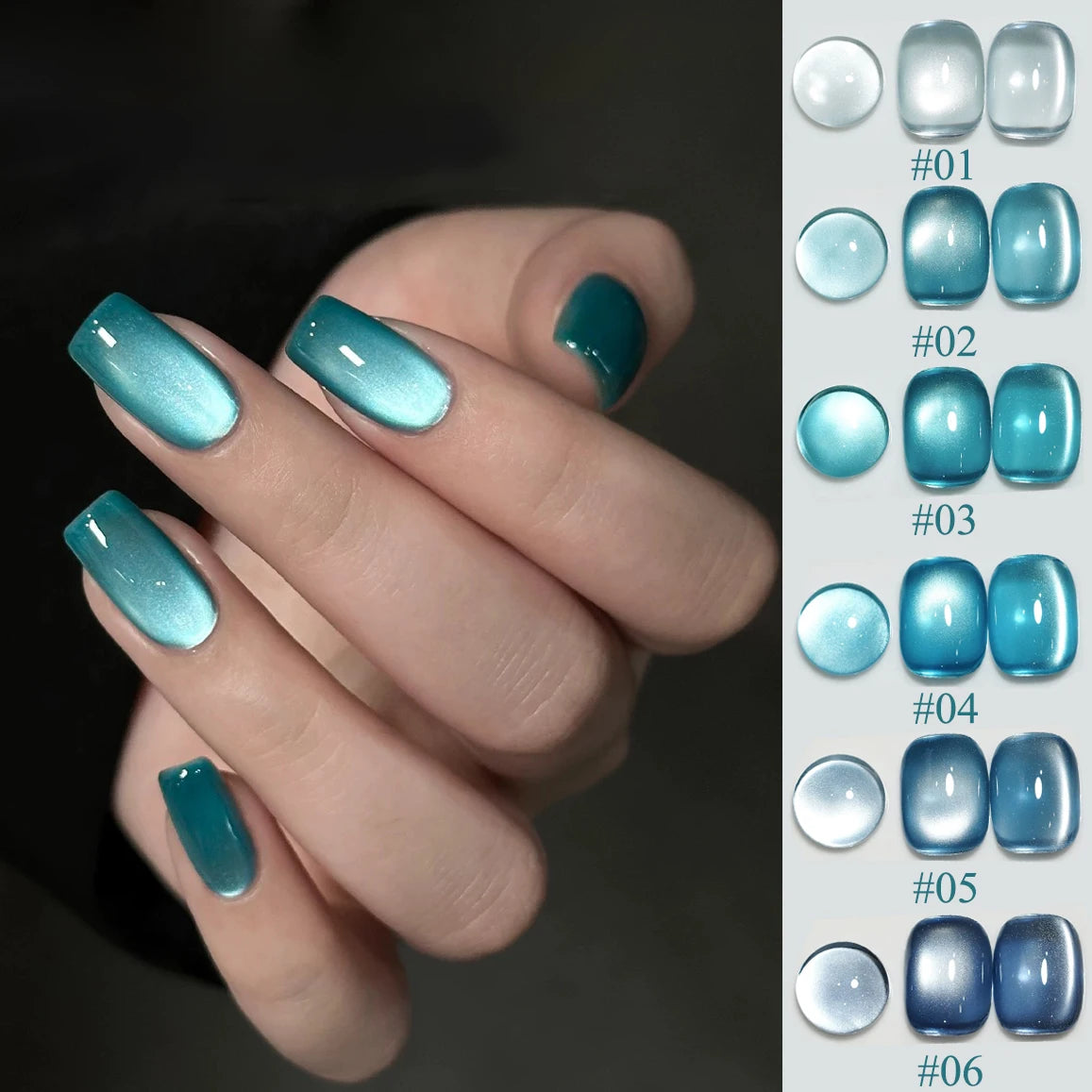 Japanese Style Sparkling White Gel Nail Polish Pack