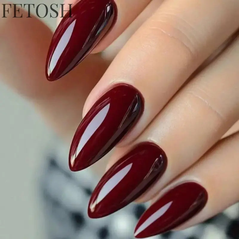 ARTAUG 24PCS Short Square Red Solid Full Cover Full Cover Fake Nail Set Cheap Nails Summer Nails Delicate Nails