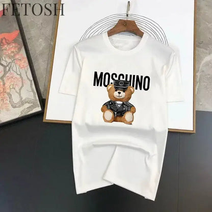 Europe and America Hip Hop character Printed Oversized T-Shirt Mens and Womens Retro Tshirt Street Casual Y2k Short Sleeved Tops