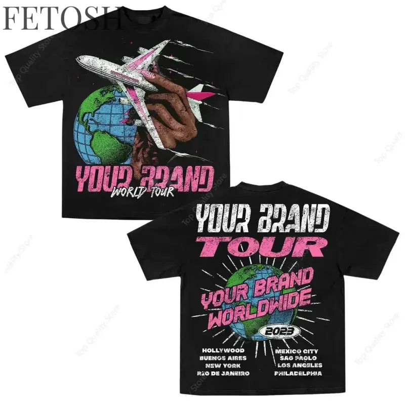 2025 casual streetwear y2k tops letter graphic t shirts oversized t shirt goth men clothing Harajuku high street gothic