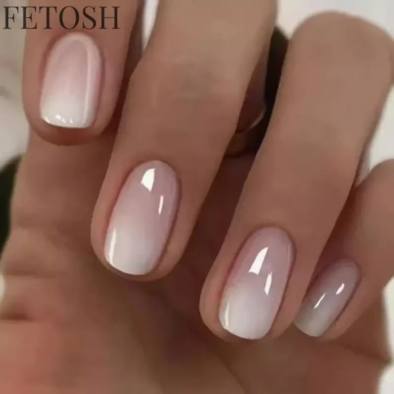 24Pcs Solid Color Wine Red Design Press on Nail Short Square False Nails Simple Detachable Finished Full Cover Nail Tips