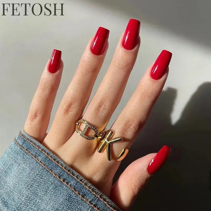 24 Pcs/Set Solid Color Short Fake Nails Art Finished Wearable False Nails for Girls Women Removable Simple White Press on Nail