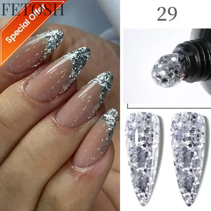 "15ML Quick Extension Gel Nail Polish, Nude White"