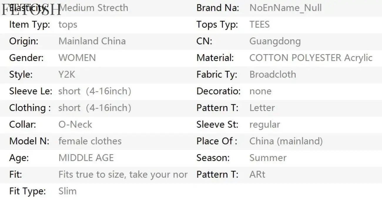 Skulls T Shirts Punk Vintage Women Clothes 90s Gothic Sexy American Slim Dark Tees Aesthetic Short sleeve Femme