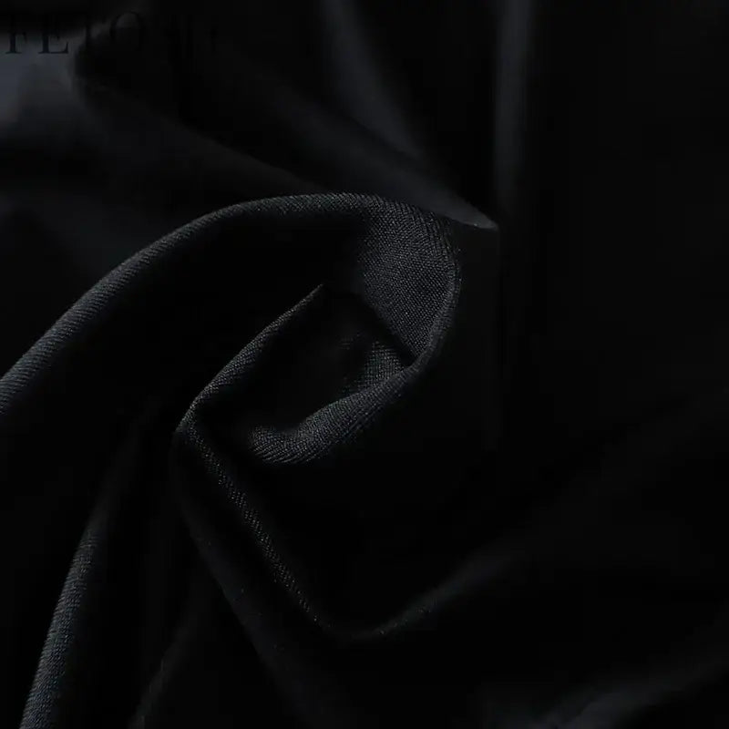 Y2k Tank Tops Asymmetrical Fringed Ruffle Top Streetwear Black Strapless Womans Summer Clothes Tank Top Women 2025
