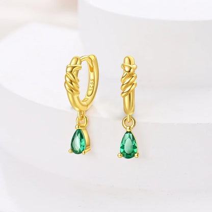 Women's 925 Sterling Silver Classic Gold Pearl Inlaid Earrings Elegant Suitable For Engagement Wedding Party Exquisite Jewelry