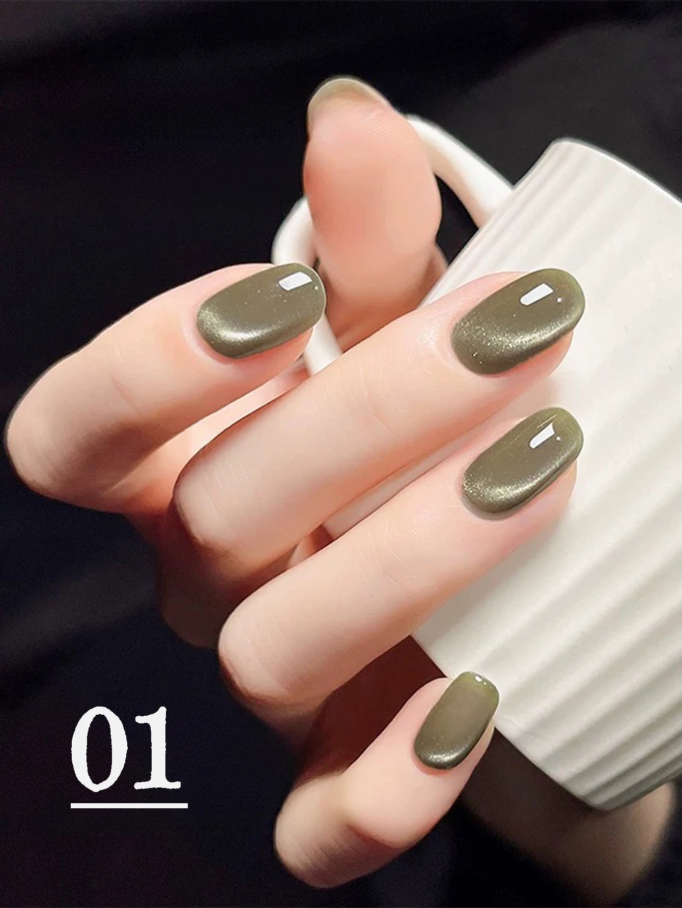 Japanese Style Sparkling White Gel Nail Polish