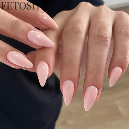 ARTAUG 24PCS Short Square Red Solid Full Cover Full Cover Fake Nail Set Cheap Nails Summer Nails Delicate Nails