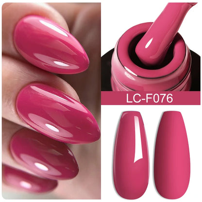LILYCUTE Glitter Sequins UV Gel Nail Polish Shiny Spring Summer Color Semi Permanant Soak Off All For Manicure Nail Art Varnish