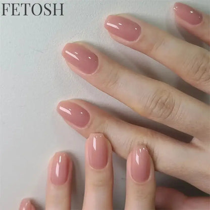 24Pcs/Set French Short Dark Green Press on Nail Art Full Coverage Removable Wearing False Nails Tips Adhesive Acrylic Fake Nails