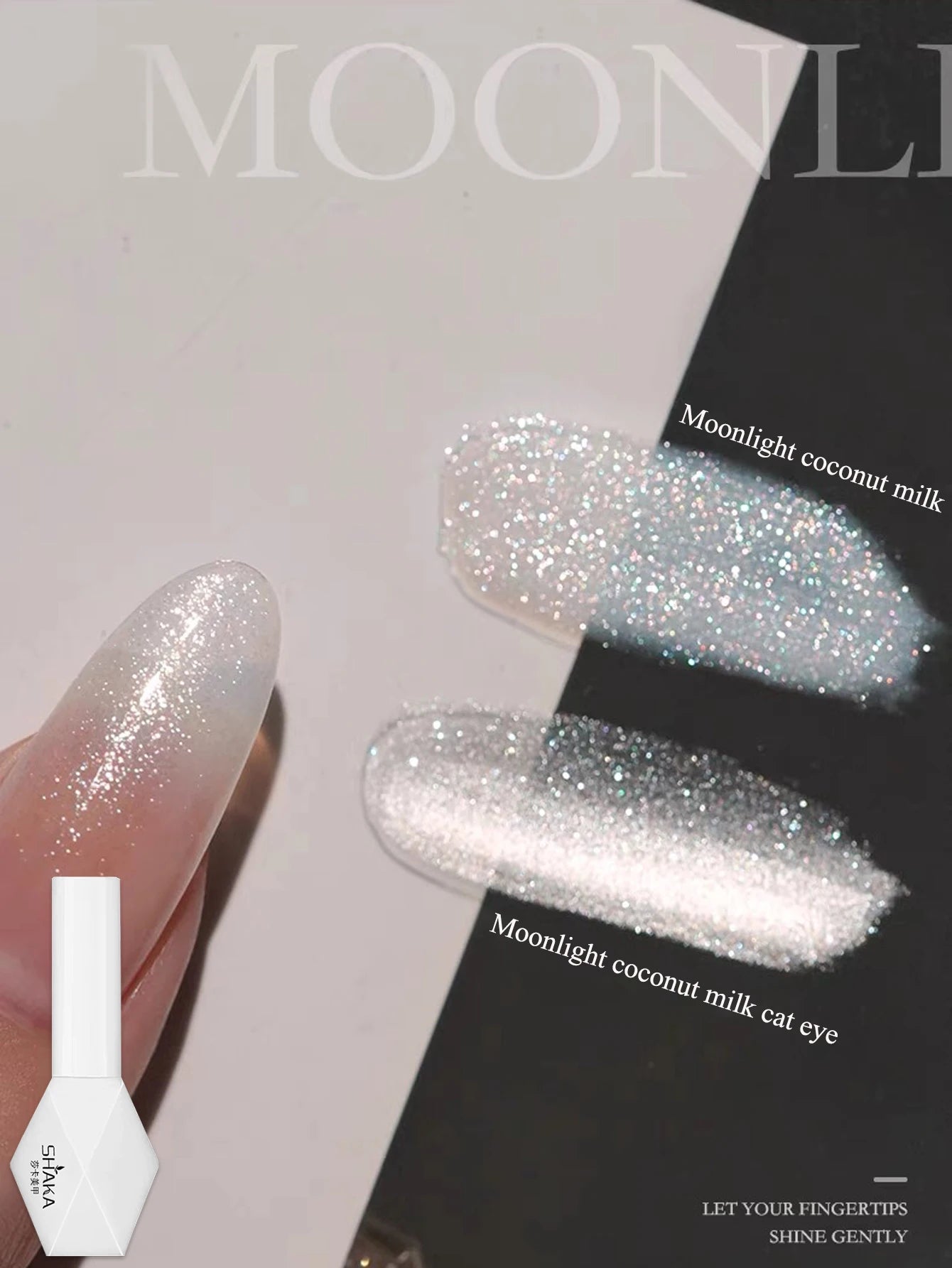 Sparkling White Japanese Gel Nail Polish Kit