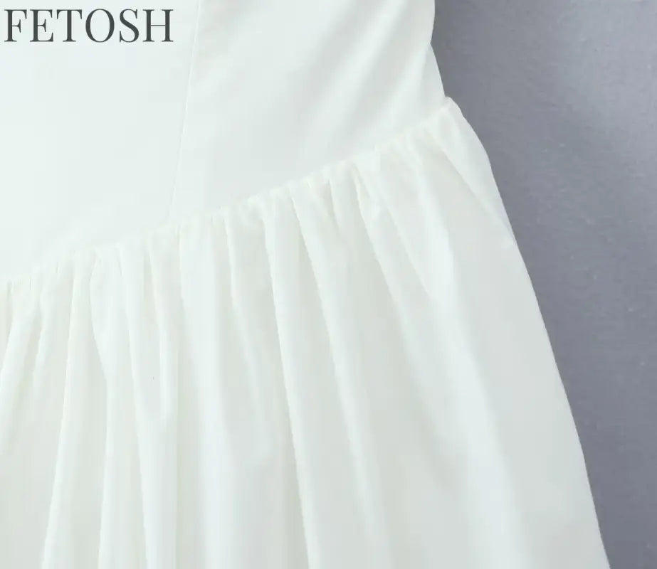 FSMG Sexy Solid Sleeveless Backless Halter Short Skirt Fashion Bow High Waist Slim A-line Dresses Summer Evening Party Vestidos