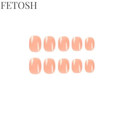 Sexy Red Short False Nails Pure Color French Fake Nials 24Pcs/Box Detachable Nail Tips Press on Nails DIY Manicure Tool Hot Sale