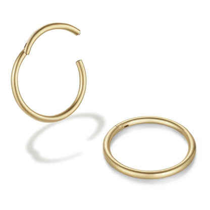 Mariasz Minimalist 316L Stainless Steel Classic Nose Ring for Men Women Hoop Earrings Septum Helix Ear Piercing Jewelry 18G