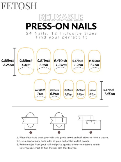 ARTAUG 24pcs Glossy Pink Press On Nails Medium Square Fake Nail Elegantstyle False Nail Full Cover Fake Nail For Stylish Women