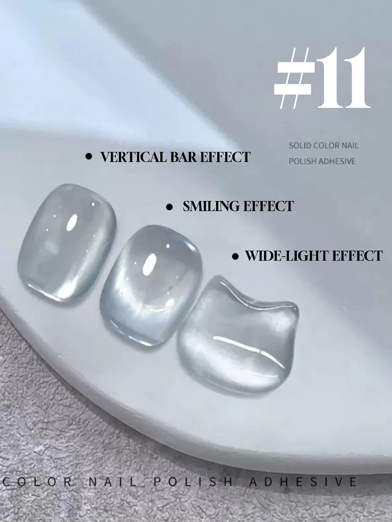 Japanese Sparkling White Gel Nail Polish - 21pcs