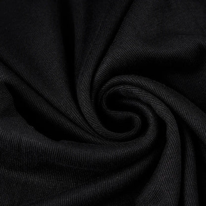 SUCHCUTE Elegant Off Shoulder Ruffles Split Long Dress Black Fashion Long Sleeve Party Dresses Women Beach Vacation Outfits 2024