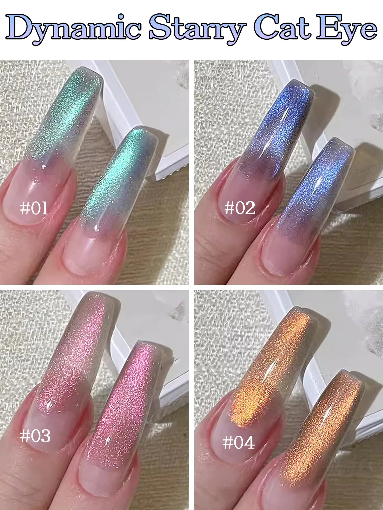 Sparkling White Japanese Gel Nail Polish Set