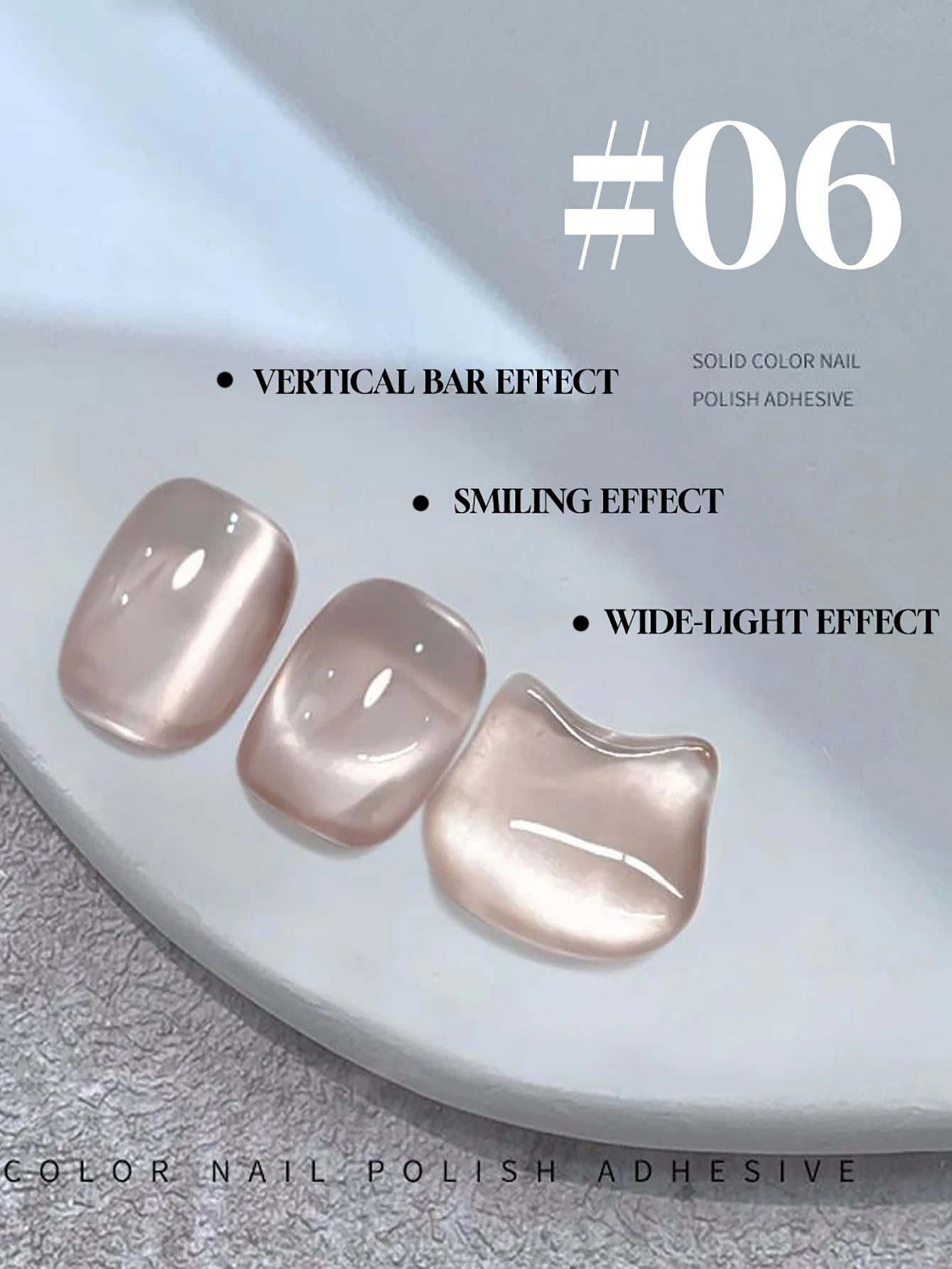 Japanese Style Sparkling White Gel Nail Polish Pack