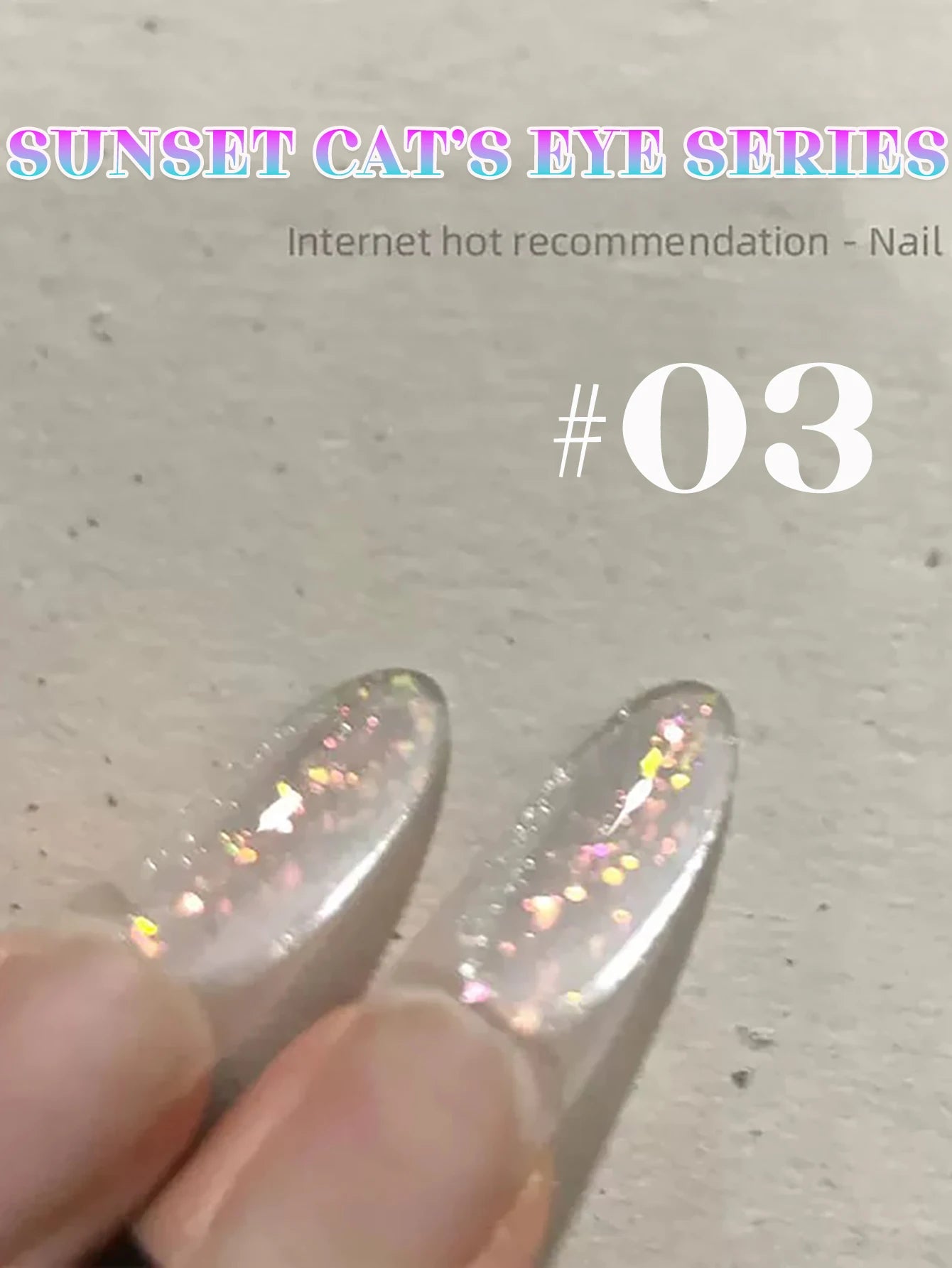 Japanese Style Sparkling White Gel Nail Polish