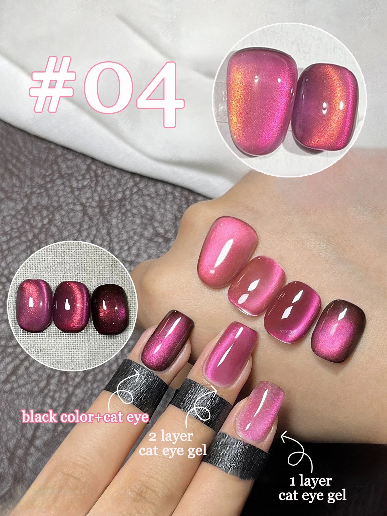 Sparkling White & Pink Gel Nail Polish Kit